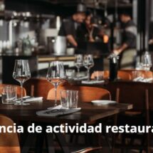 Licencia de actividad para restaurante