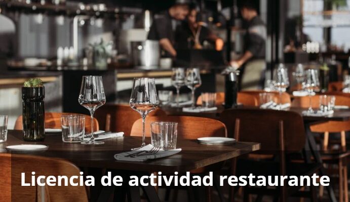 Licencia de actividad para restaurante