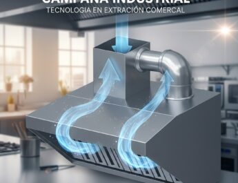 Plénum de una campana extractora industrial: importancia en la ventilación de cocinas profesionales