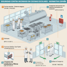 De la teoría a la práctica: claves de la normativa de seguridad en cocinas escolares