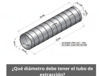 ¿Qué diámetro debe tener el tubo de extracción? Guía técnica profesional para el dimensionamiento del conducto.