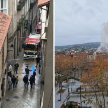 Evacuado un restaurante del Casco Vello de Ourense por un incendio en sus instalaciones. Relevancia de la seguridad en establecimientos hosteleros.
