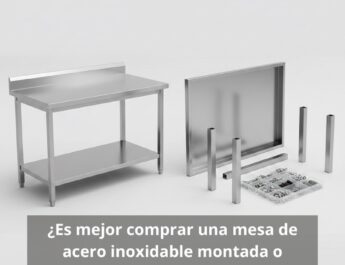 ¿Es mejor comprar una mesa de acero inoxidable montada o desmontada para un bar? Guía profesional para elegir la mesa de acero inoxidable ideal en hostelería.