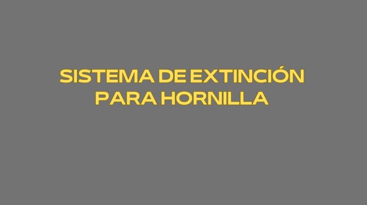 Sistema de extinción para hornilla. Seguridad técnica avanzada para cocinas profesionales.