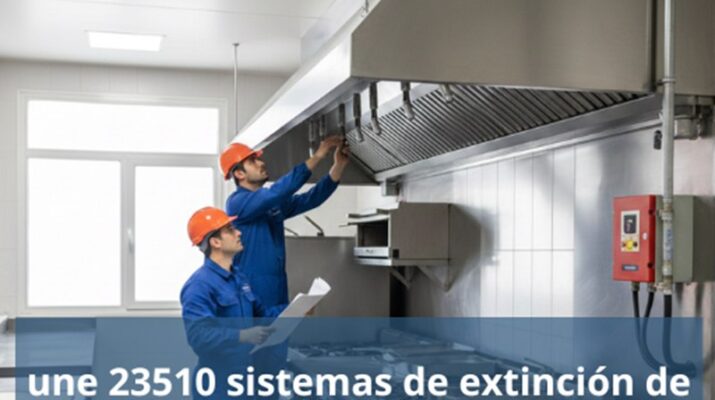 UNE 23510 sistemas de extinción de incendios en cocinas comerciales. Normativa técnica obligatoria para la protección