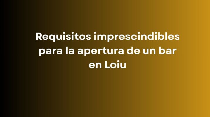 Requisitos imprescindibles para la apertura de un bar en Loiu. Licencias, trámites y normativa que deben revisarse antes de iniciar la actividad.